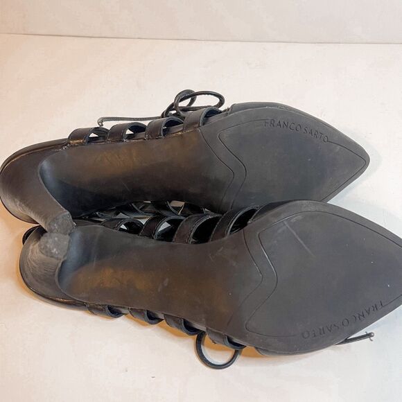 Franco Sarto Avalon Lace Up Pointed Toe Pumps Size 9.5 - Picture 6 of 9